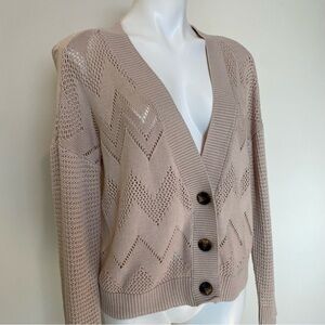 Chevron Knit Cardigan